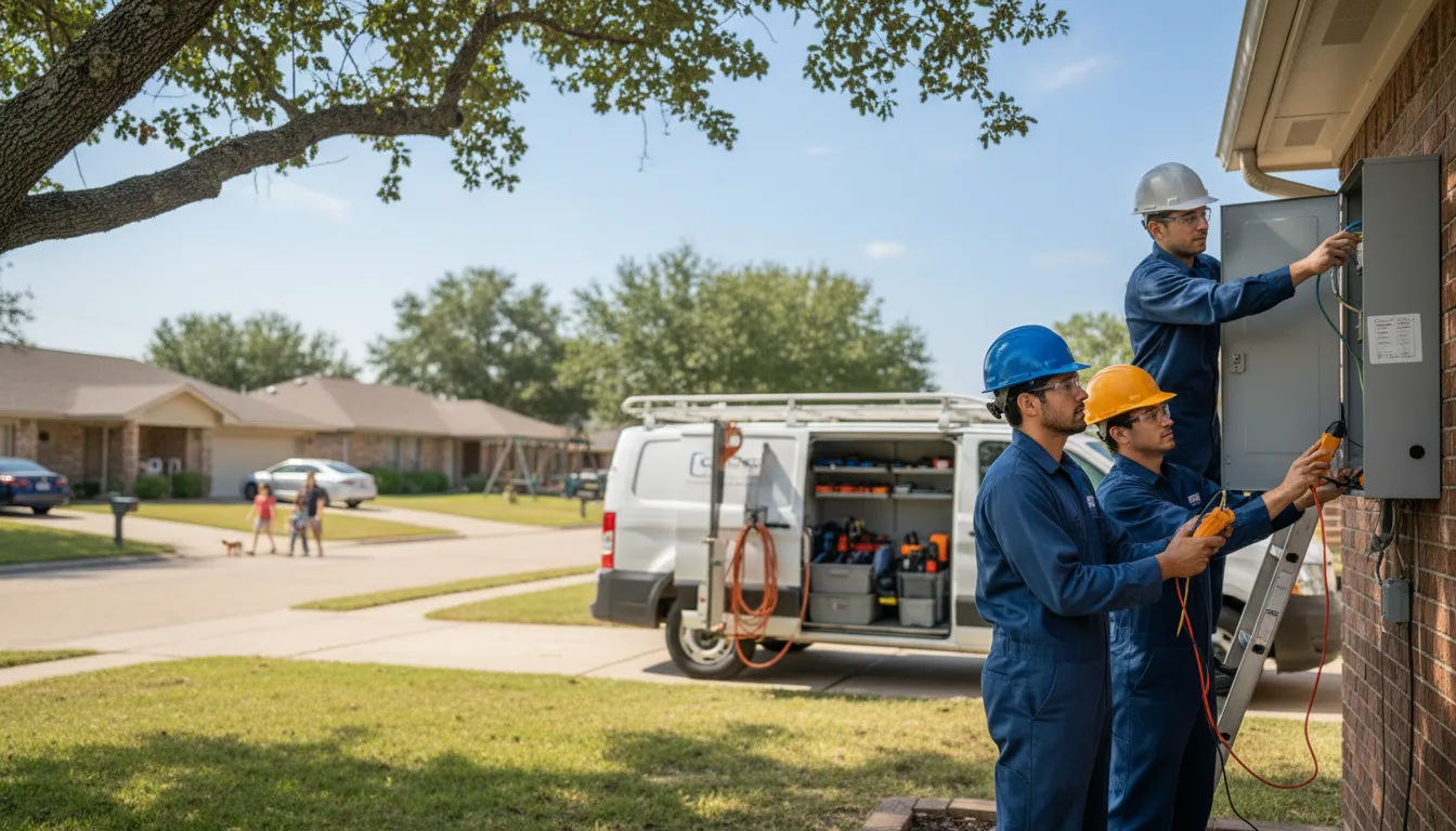 Certified electrician providing emergency electrical services in Grahn, KY